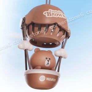 ~ Line Friends - MARRÓN - Globo de aire caliente - Fragancia de coche (sin usar, en caja) * raro - Imagen 1 de 8