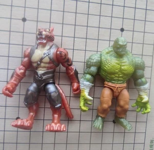Lot 2 DC Comics batman Collectibles Killer Croc Bronze Tiger Action Figure 4" - Picture 1 of 8
