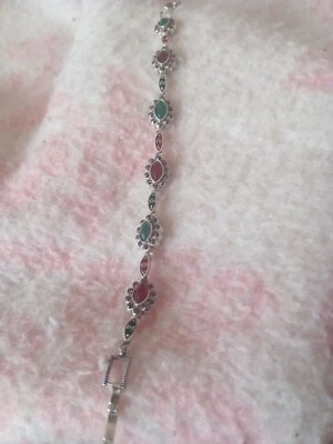 Vintage Braccialetto Argento - Bracciale Catena - Immagine 1 di 2