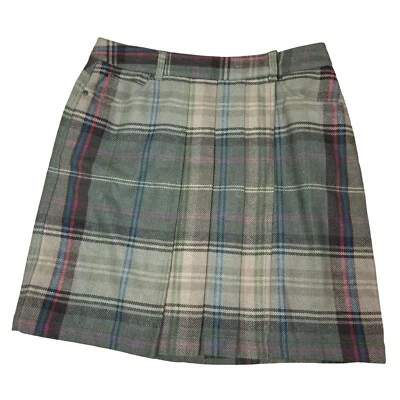 Юбка надежном шерсти клетку опрятный женщин Sz 14 колена длина с подкладкой Liz Claiborne - Изображение 1 из 4