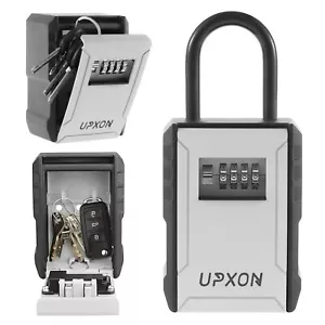 Key Lock Box, UPXON Extra Large Key Storage Box with Resettable Code, 4 Digit Co - Picture 1 of 6