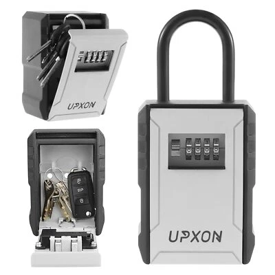 Key Lock Box, UPXON Extra Large Key Storage Box with Resettable Code, 4 Digit Co - Image 1 of 4