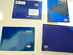 NISSAN MICRA 1998 KIT COMPLTO DI CUSTODIA LIBRETTO USO E MANUTENZIONE - Foto 1 di 1