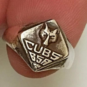 Cub Scouts, BSA Sterling Silver Ring   Size 4 1/2 - Picture 1 of 1