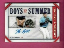 BLAKE SNELL AUTOGRAPH 2010 AMERICA'S PASTIME BOYS OF SUMMER AUTO #BOS-BS #d 7/10