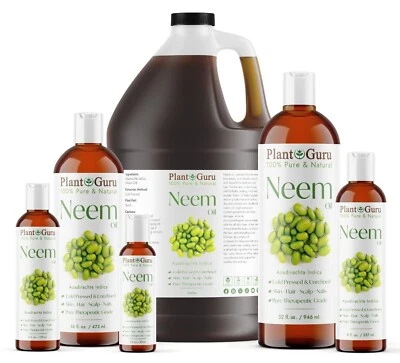 Aceite de Neem Prensado en Frío 100% Puro Natural Sin Refinar Virgen Crudo Foto 1 de 4