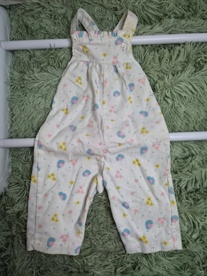 Mono vintage Health-tex 6m con pájaros azules y flores Foto 1 de 4