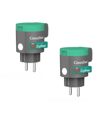2er Zigbee Steckdose Strommessung Timerfunktion Wasserdicht mit Alexa Google - Bild 1 von 4