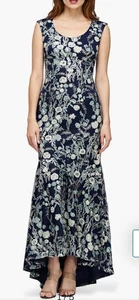 JS Collections ROSALINE HIGH-LOW GOWN Size 14 - Picture 1 of 15
