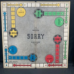 1954 Sorry Vintage Gameboard with 1950-1954 Copyright - Picture 1 of 8