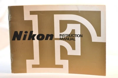 Cámara Nikon F 35mm FILM SLR instrucciones manual del propietario guía ORIGINAL vintage Foto 1 de 3