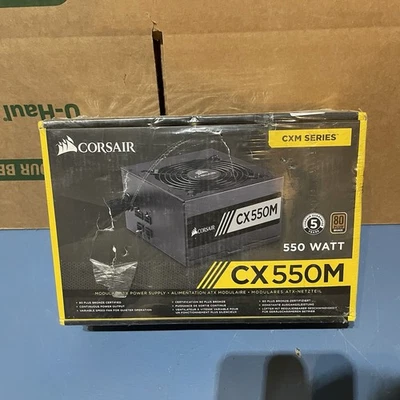 UNOPENED Corsair CX550M CXM Series 550W 80 Plus Bronze ATX Modular Power Supply - Image 1 of 4