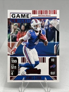 2024 Panini Contenders - James Cook #10 Red Foil Buffalo Bills - Foto 1 di 2