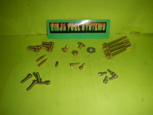 HOLLEY 2300 CARBURETOR COSMETIC  HARDWARE KIT 2 BARREL 7448 350 4412 500 26 PCS - Foto 1 di 6