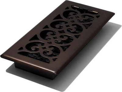 Rejillas decorativas SPH410-RB registro de piso, 4x10, acabado bronce frotado  Foto 1 de 4
