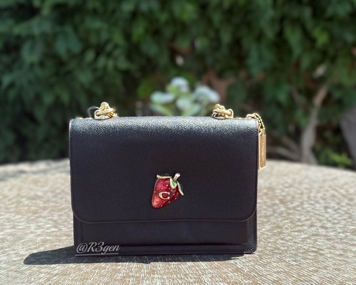 Borsa Coach Klare tracolla catena in pelle con borsa fragola CH331