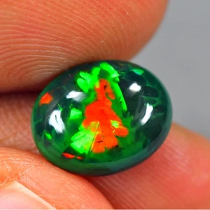 2.46Ct Lovely 3D Broad Flash Pattern Natural Welo Black Opal Gemstone - Picture 1 of 1