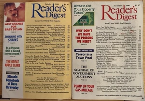 1990 Oktober November READER’S DIGEST MAGAZIN 2er-Set Vintage Geschichte Kunst - Bild 1 von 2