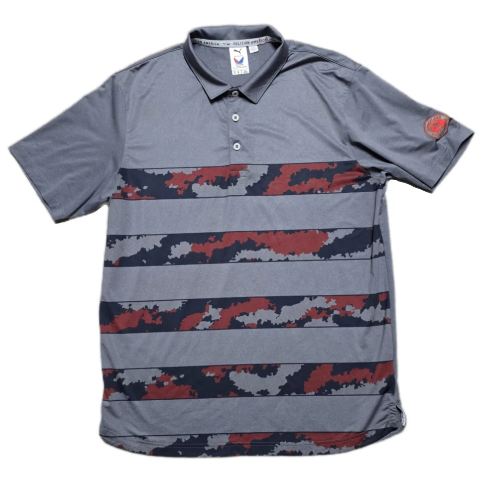 Polo de Golf Puma Volition America Freedom EE. UU. Gris Rojo Camuflaje Para Hombre’s M Foto 1 de 4