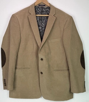 Blazer Abrigo Deportivo Adolfo Tostado Pana Chaqueta Parches en el Codo Preppy Informal Talla 46R Foto 1 de 4