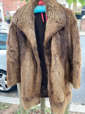 Abrigo de piel de zorro plata vintage 10/12 en excelente estado Foto 1 de 4
