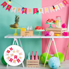 Glücklicher Geburtstag Banner Folie Buchstaben Bunt Party Streamer