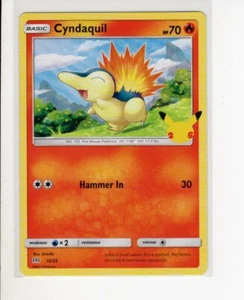 CYNDAQUIL MCDONALDS 25TH ANNIVERSARY SET NON HOLO-FOIL POKEMON 10/25 NM/M - Picture 1 of 1