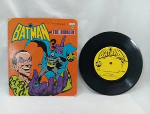 Vintage BATMAN vs. THE RIDDLER 33 1/3 RPM Power Records Peter Pan 1975 - Picture 1 of 9