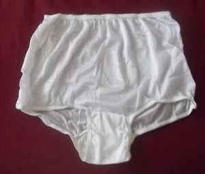 LOT 3 NYLON BRIEFS BLADDER PANTIES WHITE COTTON CROTCH SIZE 17 - Picture 1 of 3