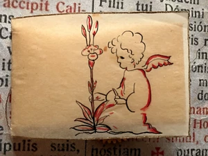 RARA RELIQUIA CLASE 1° Santa Teresa: Carmelitas pintadas a mano y tarjeta santa - ¡década de 1900! - Imagen 1 de 13