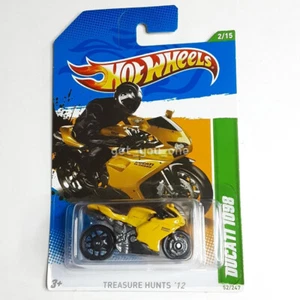 NEW 2012 Hot Wheels DUCATI 1098 Yellow Treasure Hunts '12 #2 #52 Diecast 1:64 - Picture 1 of 7