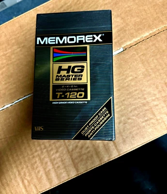 Memorex HG Master T-120 视频磁带 VHS 录像带-全新未拆封-老式-40 件装 — 第 1/4 张图片