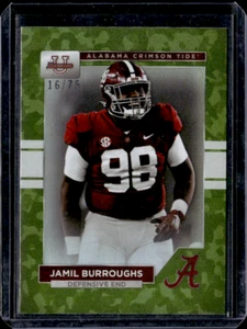 2023 Bowman U Alabama JAMIL BURROUGHS Camo Foil /75 - Picture 1 of 2