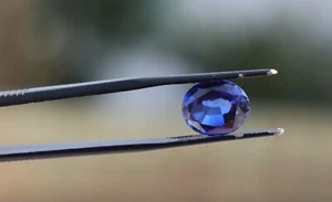 Blue Sapphire Oval Lab Created Corundum Faceted Synthetic Loose Gemstone AllSize - Picture 1 of 24