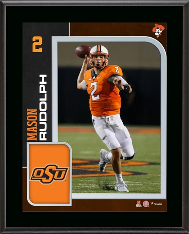Mason Rudolph Oklahoma State Cowboys 10.5" x 13" Player Plaque Cover