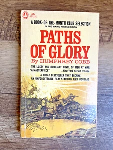 PATHS OF GLORY by Humphrey Cobb (1963, Paperback, Book of the Month Club) - Picture 1 of 5