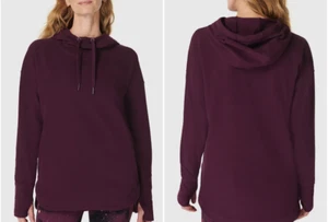 SUDADERA BETTY ESCAPE LUXE POLAR SUDADERA CON CAPUCHA MEDIANOCHE CEREZA PÚRPURA XXS - Imagen 1 de 8