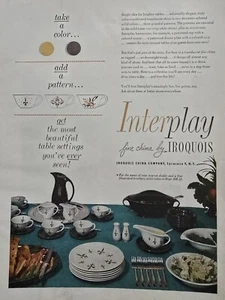 Iroquois Interplay 1952 fino mediados de siglo China anuncio de colección - Imagen 1 de 1