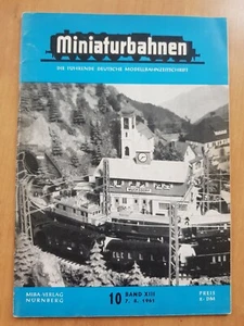 MINIATURBAHNEN Modellbauzeitschrift Nr.10 BAND 13 / 1961 MIBA VERLAG - Picture 1 of 5