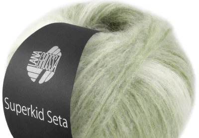 (kg/250€) SUPERKID SETA Kid-Mohair-Seide Lana Grossa 25g F107 Farbverl PORTOFREI - Bild 1 von 2