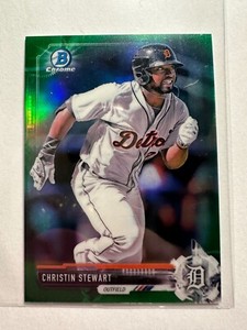 K30,404 - 2017 Bowman Chrome Mini Prospects Green #BCP148 Christin Stewart #/99
