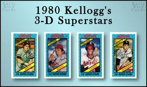 1980 Kellogg's 3-D Super Stars (1-60) / U Pick Cards - Build Set / Buy4+ Save25% - Picture 1 of 61