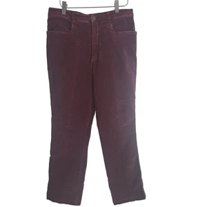 Royal Robbins Corduroy Pants 10 Womens Purple Mid Rise Straight Leg Bottoms - Picture 1 of 9