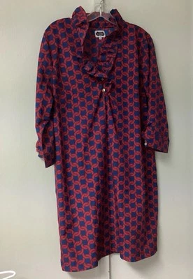 Mudpie женщины оборки декольте платье размер большой темно-красный 3/4 рукав V декольте - Изображение 1 из 4