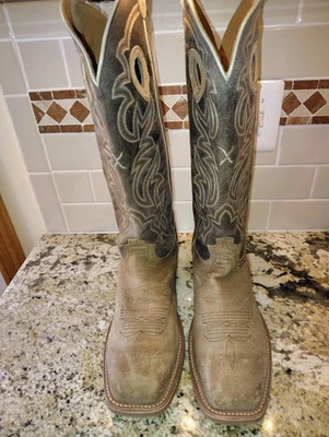 EUC Twisted X Brown Calfskin Leather Buckaroo Cowboy Boots - US Size 13 D (Mens) - Image 1 of 4