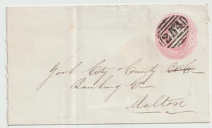 1861 =254= 3HOS NUMERAL DISS NORFOLK FINCHAM & SIMPSON BANK YORK CITY & COUNTY - Picture 1 of 3