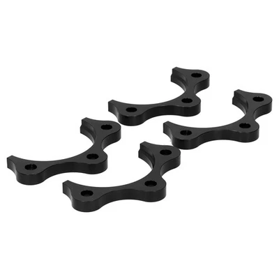 (Black)Black Axle Spacers Kit Black Silver 6061 T6 Aluminium Alloy Fit For  - Image 1 of 4