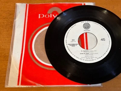 STATUS QUO Paper Plane b/w Softer Ride 1973 MEXICO 7" PROMO 45 Blues Rock - Image 1 of 4