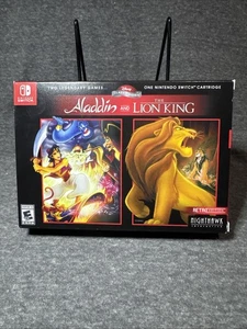 Disney SNES Aladdin The Lion King Retro Edition Box Nintendo Switch CIB 14 - Picture 1 of 11