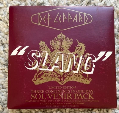 Def Leppard Slang UK Limited CD Single Souvenir Pack 1996 - NEW (Other) See Pics - Imagem 1 de 3